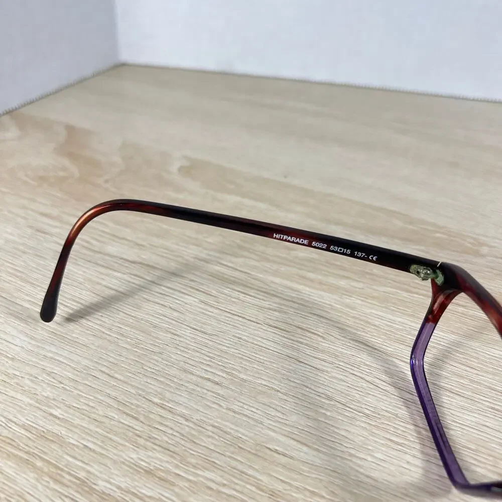 Lafont Issy LA Hitparade 5022 Eyeglasses Striped Brown Purple Frames 53-15-137